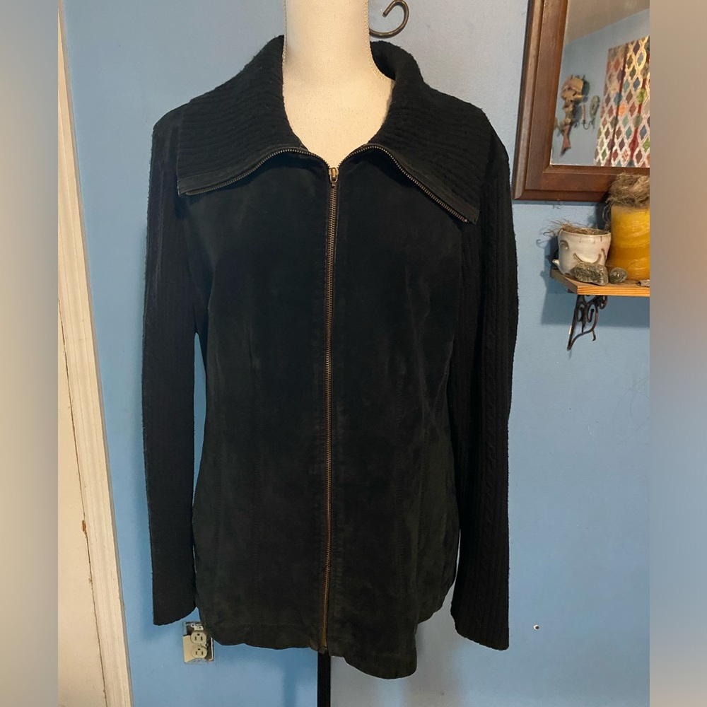 Vintage, Black Suede, Jacket